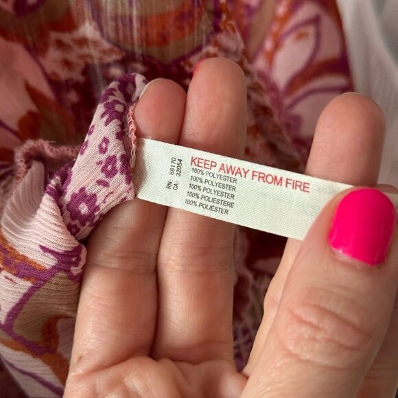 Free People Weekend In Montauk Pink Floral Print Cropped Tank Top - Picture 6 of 8